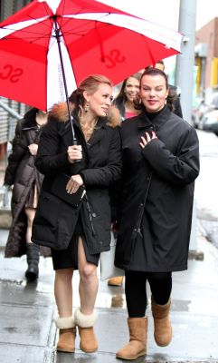 Hilary Duff sul set di Younger a New York
